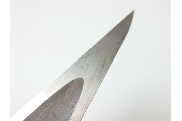藤原良明(加藤真平)作　切り出し　中子　平成元年十月日　全長315mm　小刀(短刀、ナイフ、刃物)(R-063328)
