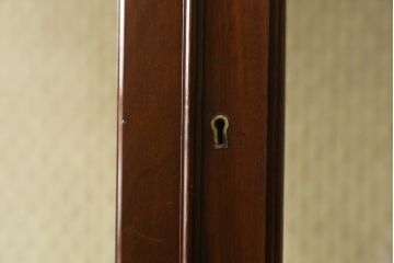 イギリスアンティーク　マホガニー材　細身の脚が上品な雰囲気を醸し出すキャビネット(飾り棚、収納棚、戸棚、ガラスケース、ショーケース)(R-063334)