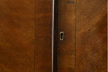 イギリスアンティーク　マホガニー材　細身の脚が上品な雰囲気を醸し出すキャビネット(飾り棚、収納棚、戸棚、ガラスケース、ショーケース)(R-063334)
