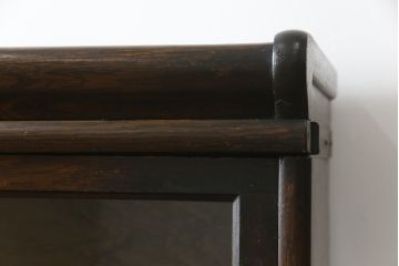 イギリスアンティーク　オーク材　深い色合いがシックな雰囲気を醸し出すスタッキングブックケース(本箱、本棚、戸棚、収納棚、キャビネット、飾り棚)(R-063345)
