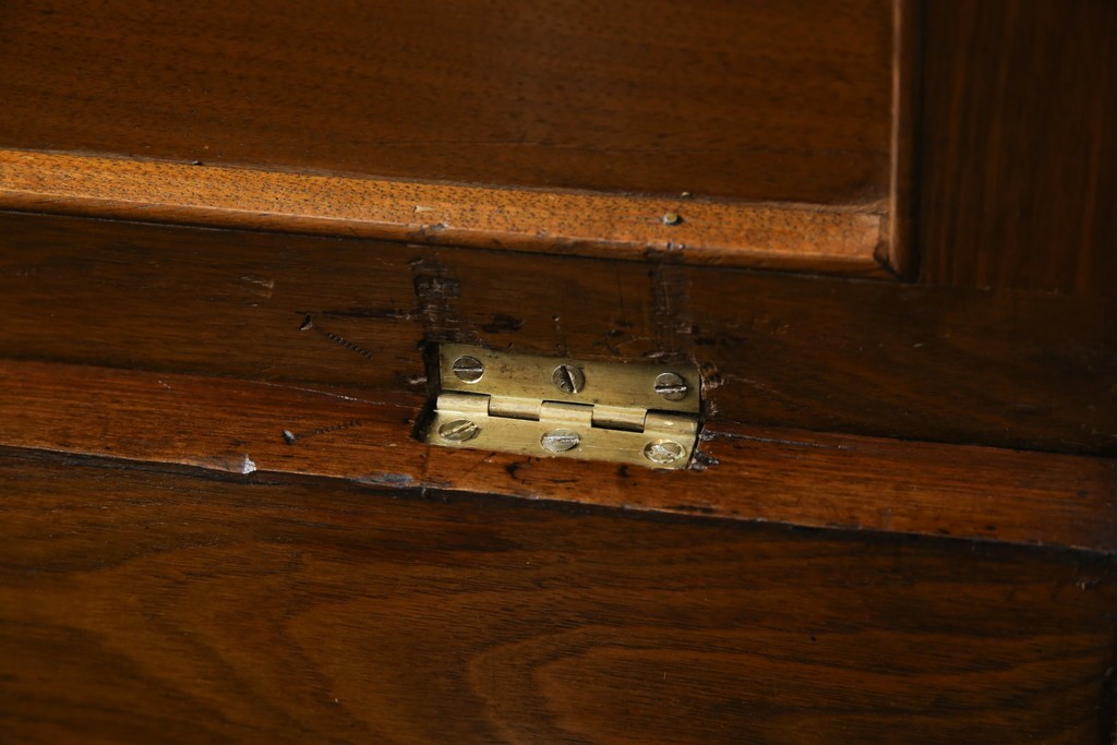 イギリスアンティーク　ウォールナット材　ゴブラン織りの座面がかわいらしい収納付きベンチ　(R-063346)