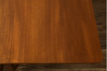 北欧ビンテージ　チーク材　温かみのある木味が魅力のバタフライテーブル(ダイニングテーブル、2人掛け、4人掛け、6人掛け、食卓、エクステンションテーブル、ヴィンテージ)(R-063354)
