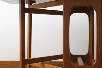 北欧ビンテージ　チーク材　温かみのある木味が魅力のバタフライテーブル(ダイニングテーブル、2人掛け、4人掛け、6人掛け、食卓、エクステンションテーブル、ヴィンテージ)(R-063354)