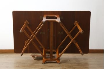 北欧ビンテージ　チーク材　温かみのある木味が魅力のバタフライテーブル(ダイニングテーブル、2人掛け、4人掛け、6人掛け、食卓、エクステンションテーブル、ヴィンテージ)(R-063354)