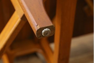 北欧ビンテージ　チーク材　温かみのある木味が魅力のバタフライテーブル(ダイニングテーブル、2人掛け、4人掛け、6人掛け、食卓、エクステンションテーブル、ヴィンテージ)(R-063354)