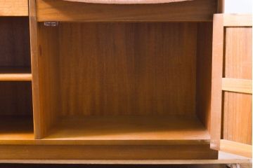 イギリスビンテージ　nathan社(ネイサン)　チーク材　取り入れるだけでおしゃれなテレフォンベンチ(テレフォンチェア、サイドテーブル、コンソールテーブル、電話台、収納棚、ヴィンテージ)(R-063357)