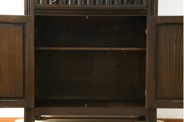 イギリスビンテージ　オーク材　ムードたっぷりのカクテルキャビネット　(R-063358)