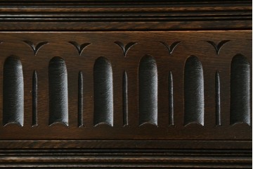 イギリスビンテージ　オーク材　ムードたっぷりのカクテルキャビネット　(R-063358)