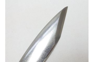 藤原良明(加藤真平)作　切り出し　珍しい形　全長222mm　小刀(短刀、ナイフ、刃物)(R-063359)