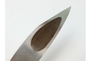 藤原良明(加藤真平)作　切り出し　珍しい形　全長222mm　小刀(短刀、ナイフ、刃物)(R-063359)
