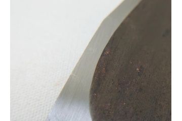 藤原良明(加藤真平)作　切り出し　珍しい形　全長222mm　小刀(短刀、ナイフ、刃物)(R-063359)
