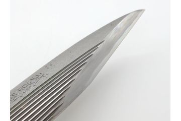 藤原良明(加藤真平)作　切り出し　鯨　武蔵國水心子　昭和乙丑年二月日　全長305mm　小刀(クジラ、短刀、ナイフ、刃物)(R-063361)