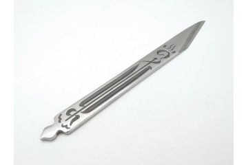  	藤原良明(加藤真平)作　切り出し　武蔵國水心子　昭和丙寅年八月日　全長244mm　小刀(短刀、ナイフ、刃物)(R-063362)