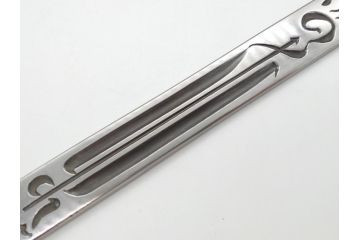  	藤原良明(加藤真平)作　切り出し　武蔵國水心子　昭和丙寅年八月日　全長244mm　小刀(短刀、ナイフ、刃物)(R-063362)