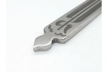 	藤原良明(加藤真平)作　切り出し　武蔵國水心子　昭和丙寅年八月日　全長244mm　小刀(短刀、ナイフ、刃物)(R-063362)