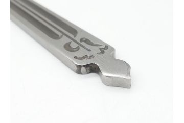  	藤原良明(加藤真平)作　切り出し　武蔵國水心子　昭和丙寅年八月日　全長244mm　小刀(短刀、ナイフ、刃物)(R-063362)