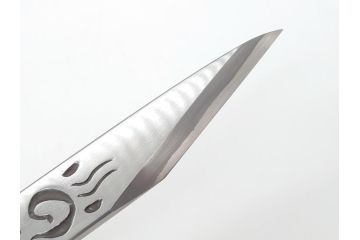  	藤原良明(加藤真平)作　切り出し　武蔵國水心子　昭和丙寅年八月日　全長244mm　小刀(短刀、ナイフ、刃物)(R-063362)