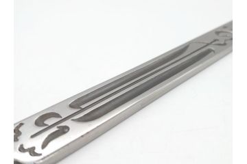  	藤原良明(加藤真平)作　切り出し　武蔵國水心子　昭和丙寅年八月日　全長244mm　小刀(短刀、ナイフ、刃物)(R-063362)