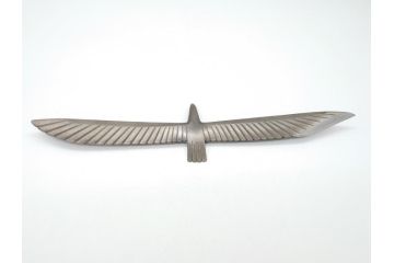 藤原良明(加藤真平)作　切り出し　珍しい　鳥　武蔵國水心子　平成元年正月　全長340mm　小刀(鷹?、鷲?、短刀、ナイフ、刃物)(R-063367)