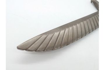 藤原良明(加藤真平)作　切り出し　珍しい　鳥　武蔵國水心子　平成元年正月　全長340mm　小刀(鷹?、鷲?、短刀、ナイフ、刃物)(R-063367)