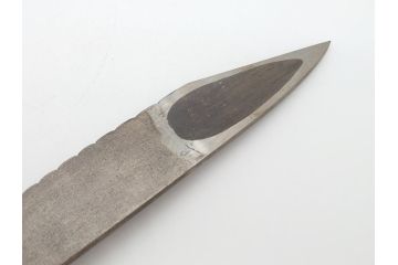 藤原良明(加藤真平)作　切り出し　珍しい　鳥　武蔵國水心子　平成元年正月　全長340mm　小刀(鷹?、鷲?、短刀、ナイフ、刃物)(R-063367)