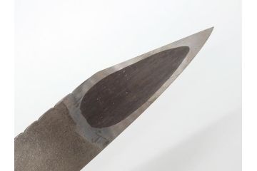 藤原良明(加藤真平)作　切り出し　珍しい　鳥　武蔵國水心子　平成元年正月　全長340mm　小刀(鷹?、鷲?、短刀、ナイフ、刃物)(R-063367)