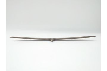 藤原良明(加藤真平)作　切り出し　珍しい　鳥　武蔵國水心子　平成元年正月　全長340mm　小刀(鷹?、鷲?、短刀、ナイフ、刃物)(R-063367)