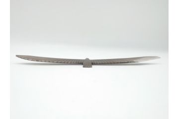藤原良明(加藤真平)作　切り出し　珍しい　鳥　武蔵國水心子　平成元年正月　全長340mm　小刀(鷹?、鷲?、短刀、ナイフ、刃物)(R-063367)