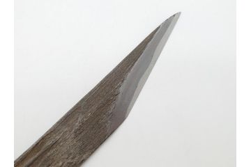 藤原良明(加藤真平)作　切り出し　武蔵國水心子　昭和乙丑年八月日　全長282mm　小刀(木目切り出し、短刀、ナイフ、刃物)(R-063369)