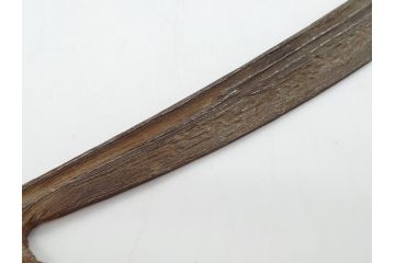 藤原良明(加藤真平)作　切り出し　武蔵國水心子　昭和乙丑年八月日　全長282mm　小刀(木目切り出し、短刀、ナイフ、刃物)(R-063369)