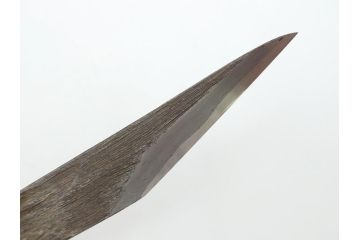 藤原良明(加藤真平)作　切り出し　武蔵國水心子　昭和乙丑年八月日　全長282mm　小刀(木目切り出し、短刀、ナイフ、刃物)(R-063369)