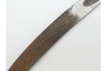 藤原良明(加藤真平)作　切り出し　武蔵國水心子　昭和乙丑年八月日　全長282mm　小刀(木目切り出し、短刀、ナイフ、刃物)(R-063369)