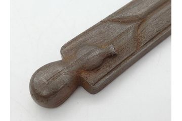 藤原良明(加藤真平)作　切り出し　武蔵國水心子　昭和癸亥年五月日　全長240mm　小刀(共箱付き、木目切り出し、短刀、ナイフ、刃物)(R-063370)