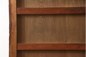 アンティーク建具　鏡板欅(ケヤキ)材 枠ヒノキ材　大きな金具が存在感抜群の庄内蔵戸1枚(玄関戸、引き戸、建具)(R-063375)