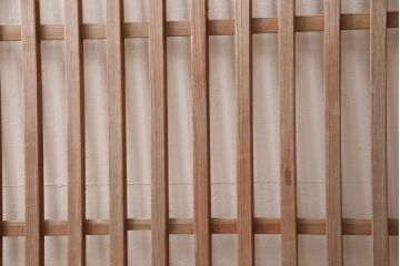 アンティーク建具　和モダンな空間づくりにおすすめの荒格子戸2枚セット(引き戸、格子戸、建具)(R-063379)
