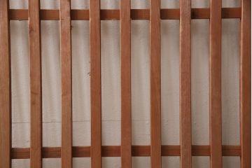 アンティーク建具　和モダンな空間づくりにおすすめの荒格子戸2枚セット(引き戸、格子戸、建具)(R-063379)