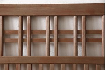 アンティーク建具　和モダンな空間づくりにおすすめの荒格子戸1枚(引き戸、格子戸、建具)(R-063380)