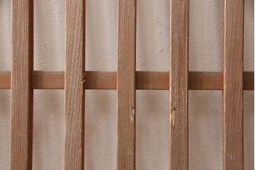 アンティーク建具　和モダンな空間づくりにおすすめの荒格子戸1枚(引き戸、格子戸、建具)(R-063380)
