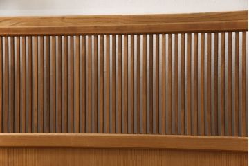 アンティーク建具　落ち着いた和の雰囲気を演出する格子戸4枚セット(引き戸、ガラス帯戸)(R-063382)
