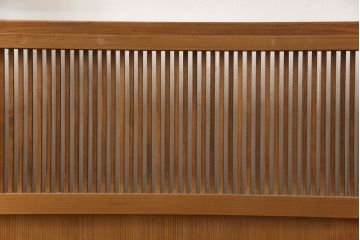 アンティーク建具　落ち着いた和の雰囲気を演出する格子戸4枚セット(引き戸、ガラス帯戸)(R-063382)