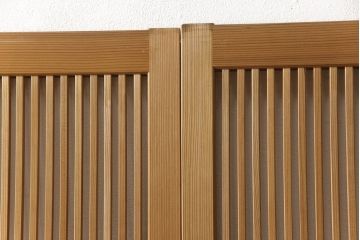 ビンテージ建具　落ち着いた和の雰囲気を演出する格子戸4枚セット(引き戸、ガラス帯戸、ヴィンテージ、建具)(R-063384)