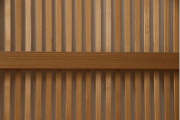 ビンテージ建具　落ち着いた和の雰囲気を演出する格子戸4枚セット(引き戸、ガラス帯戸、ヴィンテージ、建具)(R-063384)