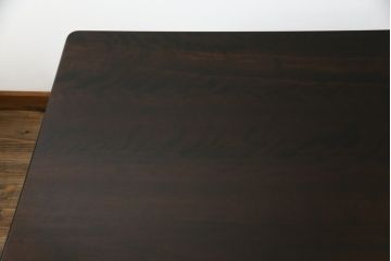 和製ビンテージ　北海道民芸家具　洗練されたデザインが魅力のダイニングテーブル(ヴィンテージ、食卓、4人掛け、6人掛け)(R-063385)