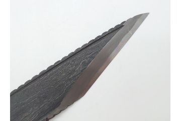 藤原良明(加藤真平)作　切り出し　武蔵國水心子　昭和戊辰年八月日　全長300mm　小刀(共箱付き、木目切り出し、短刀、ナイフ、刃物)(R-063389)