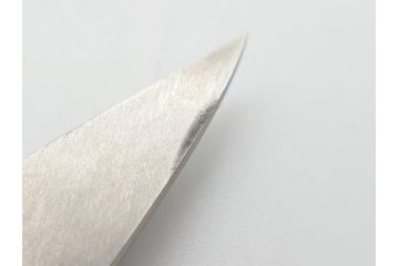 藤原良明(加藤真平)作　切り出し　細竹　武蔵國水心子　昭和甲子年正月　全長326mm　小刀(共箱付き、短刀、ナイフ、刃物)(R-063390)