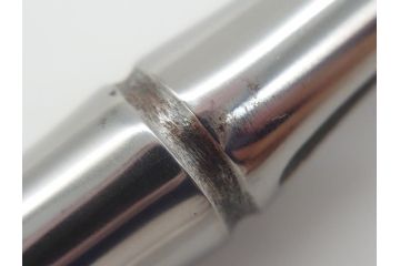 藤原良明(加藤真平)作　切り出し　細竹　武蔵國水心子　昭和甲子年正月　全長326mm　小刀(共箱付き、短刀、ナイフ、刃物)(R-063390)