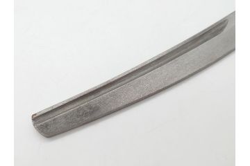 藤原良明(加藤真平)作　切り出し　中子　武蔵國水心子　大 昭和戊年五月日　全長219mm　小 平成三年正月　全長142mm　小刀2本セット(短刀、ナイフ、刃物)(R-063393)