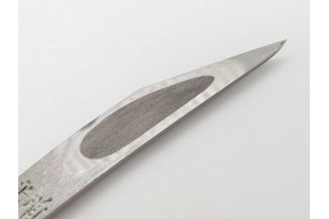 藤原良明(加藤真平)作　切り出し　中子　武蔵國水心子　大 昭和戊年五月日　全長219mm　小 平成三年正月　全長142mm　小刀2本セット(短刀、ナイフ、刃物)(R-063393)