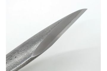 藤原良明(加藤真平)作　切り出し　鮎　昭和庚申年十月日　全長240mm　小刀(共箱付き、短刀、ナイフ、刃物)(R-063394)