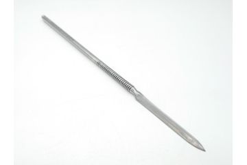 藤原良明(加藤真平)作　生反り　武蔵國水心子　昭和甲子年正月　全長338mm　小刀(槍鉋、短刀、ナイフ、刃物、共箱付き)(R-063399)